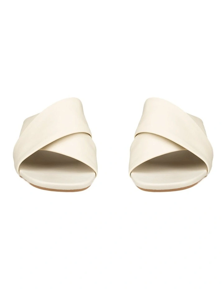 Astrid Wedge Slide in Beige image 6