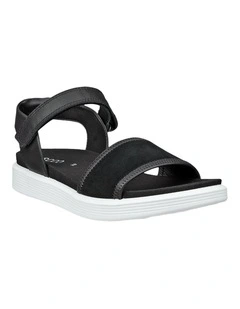 Soft Sandal 2-Strap in Black