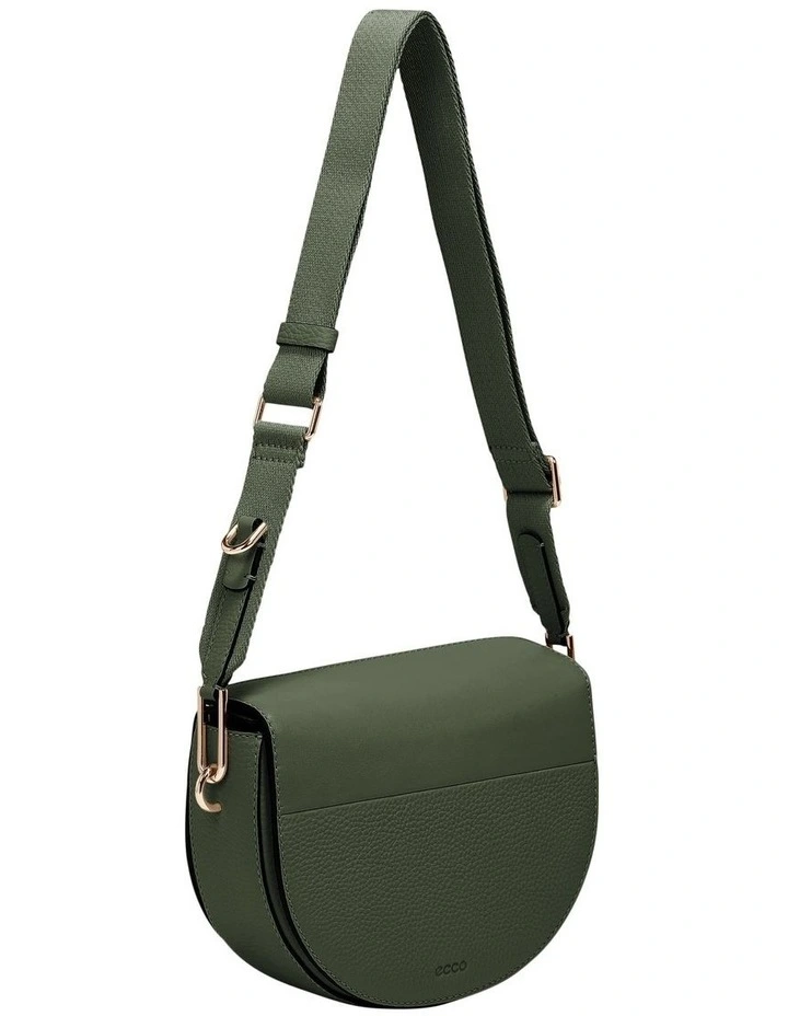 バッグ ECCOTextureblock Saddle Bag ECCO® Textureblock Leather Saddle Bag | Black