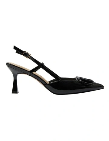Josie Heeled Shoes in Black Patent
