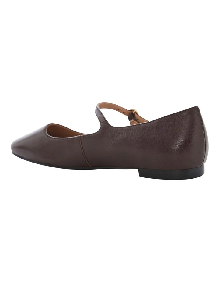 Tottie Flat Shoes in Chocolate image 3
