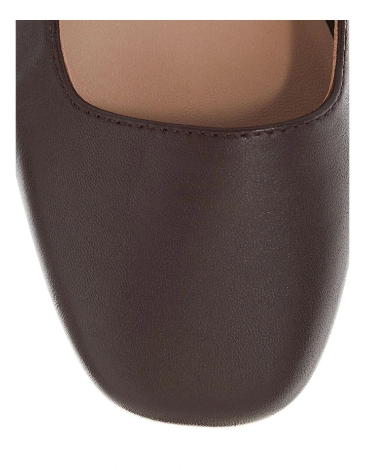 Tottie Flat Shoes in Chocolate image 4