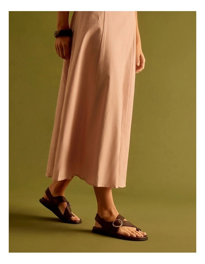 Talbot Leather Sandals in Chocolate image 2