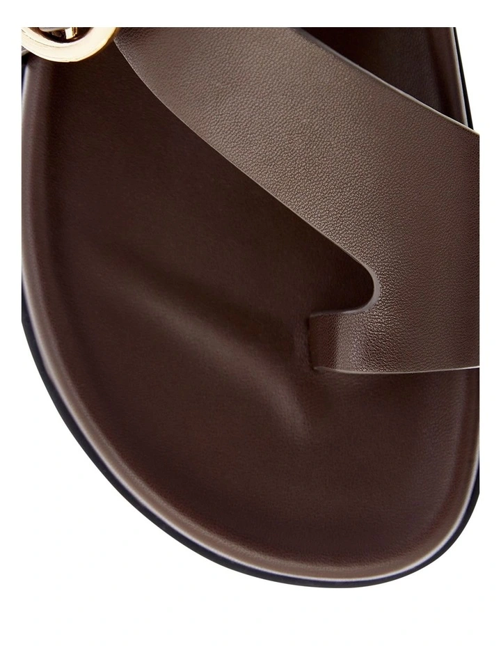 Talbot Leather Sandals in Chocolate image 6
