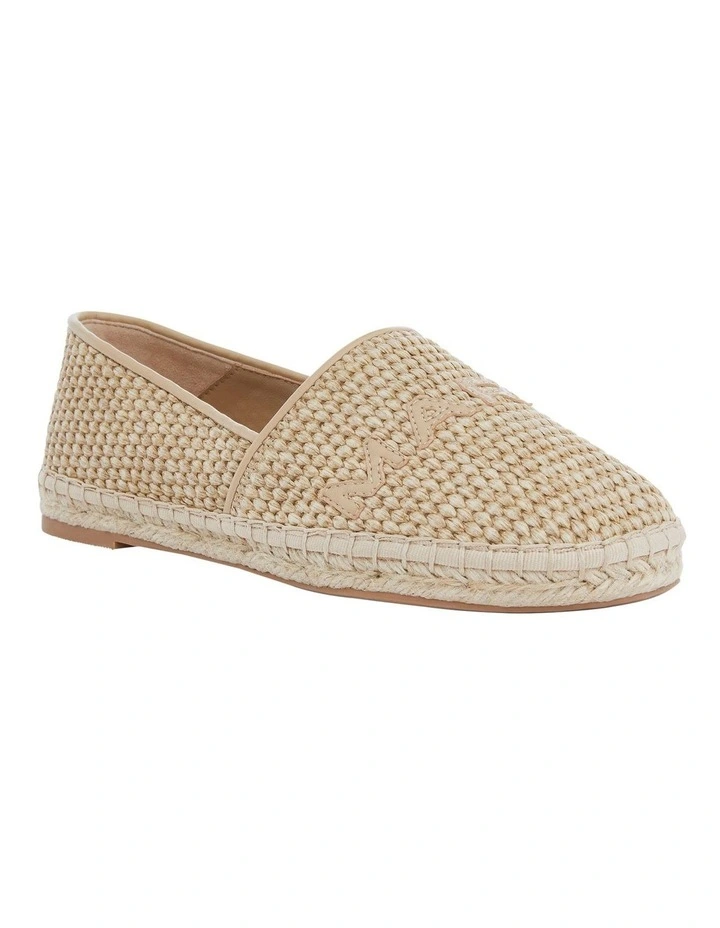 Joy Flat Shoes in Natural Raffia image 2