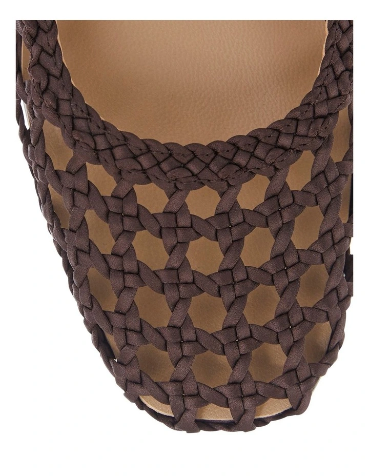 Tully Ballet Flats in Chocolate Weave image 4