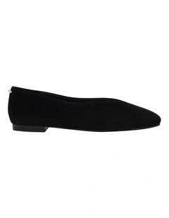 Tune Ballet Flats in Black Suede