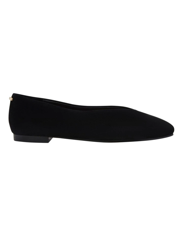 Tune Ballet Flats in Black Suede image 1