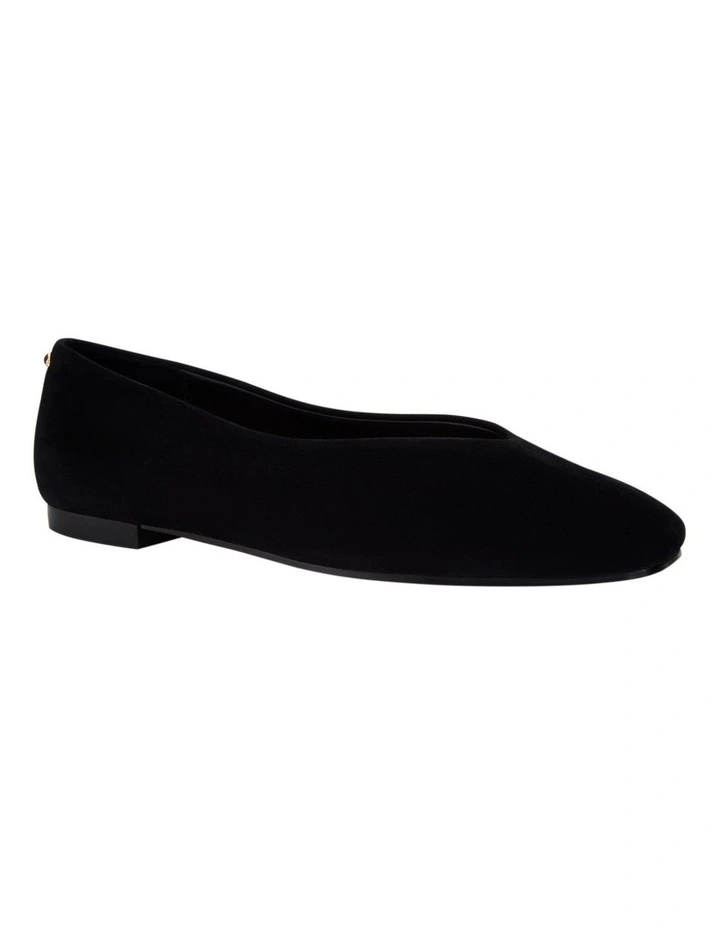 Tune Ballet Flats in Black Suede image 2