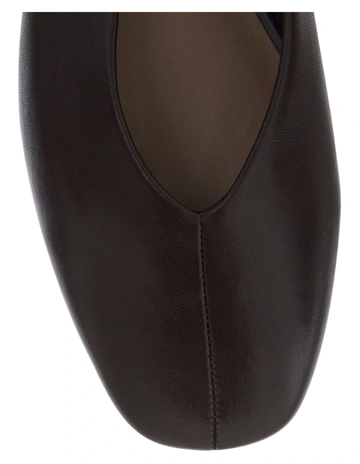 Tune Ballet Flats in Chocolate Leather image 4