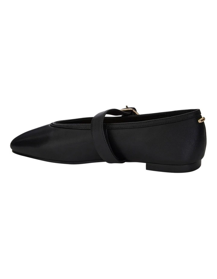 Tenor Ballet Flats in Black Leather image 3