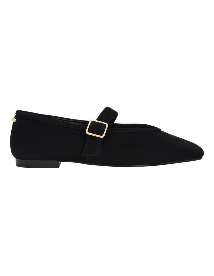 Tenor Ballet Flats in Black Suede image 1