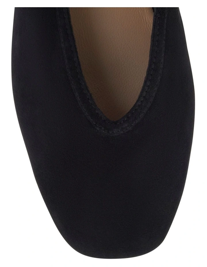 Tenor Ballet Flats in Black Suede image 4