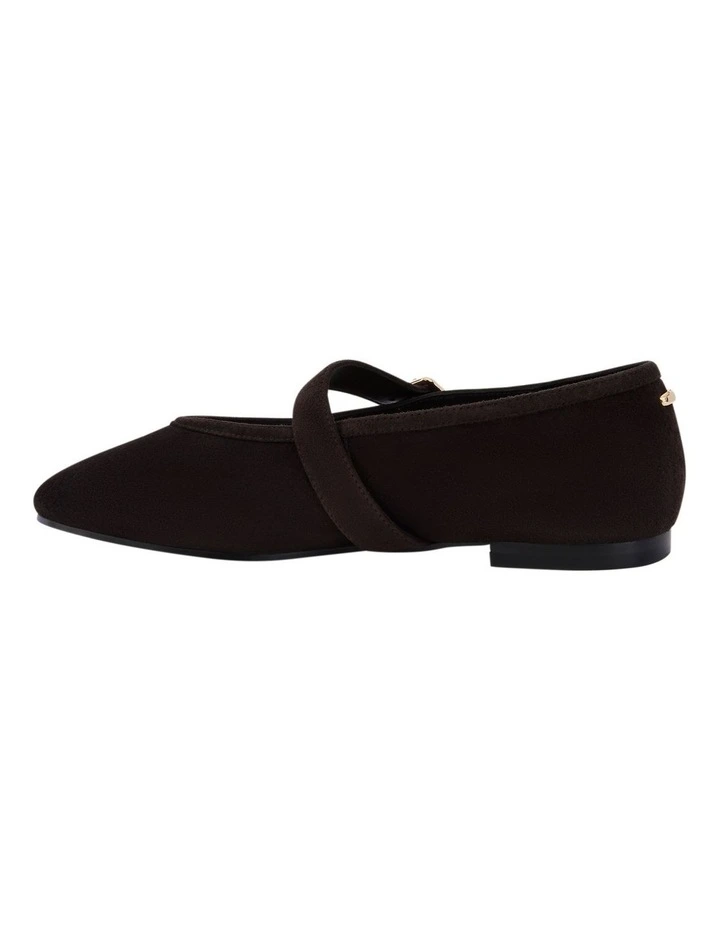 Tenor Ballet Flats in Chocolate Suede image 3