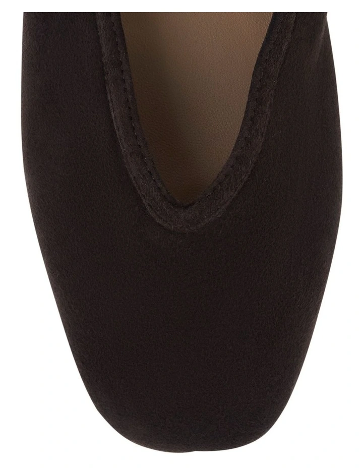 Tenor Ballet Flats in Chocolate Suede image 4