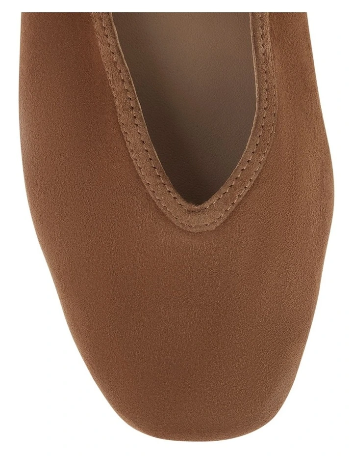Tenor Ballet Flats in Tan Suede image 4