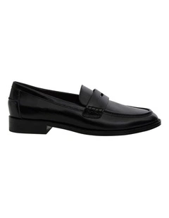 Tory Loafers in Black Hi Shine