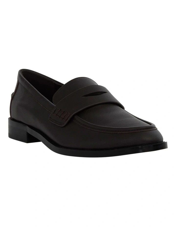 Tory Loafers in Chocolate Leather image 2