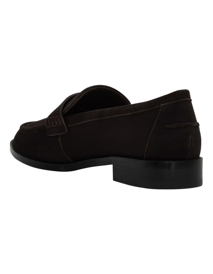 Tory Loafers in Chocolate Suede image 3