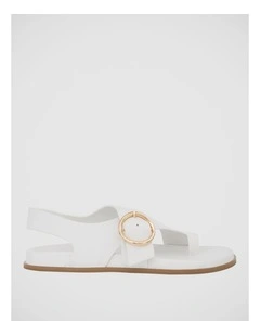 Talbot Sandals in White Leather