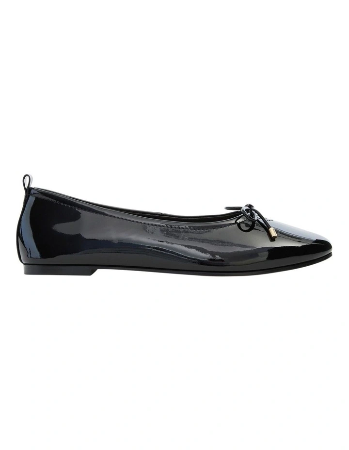Tatiana Ballet Flats in Black Patent Leather image 1