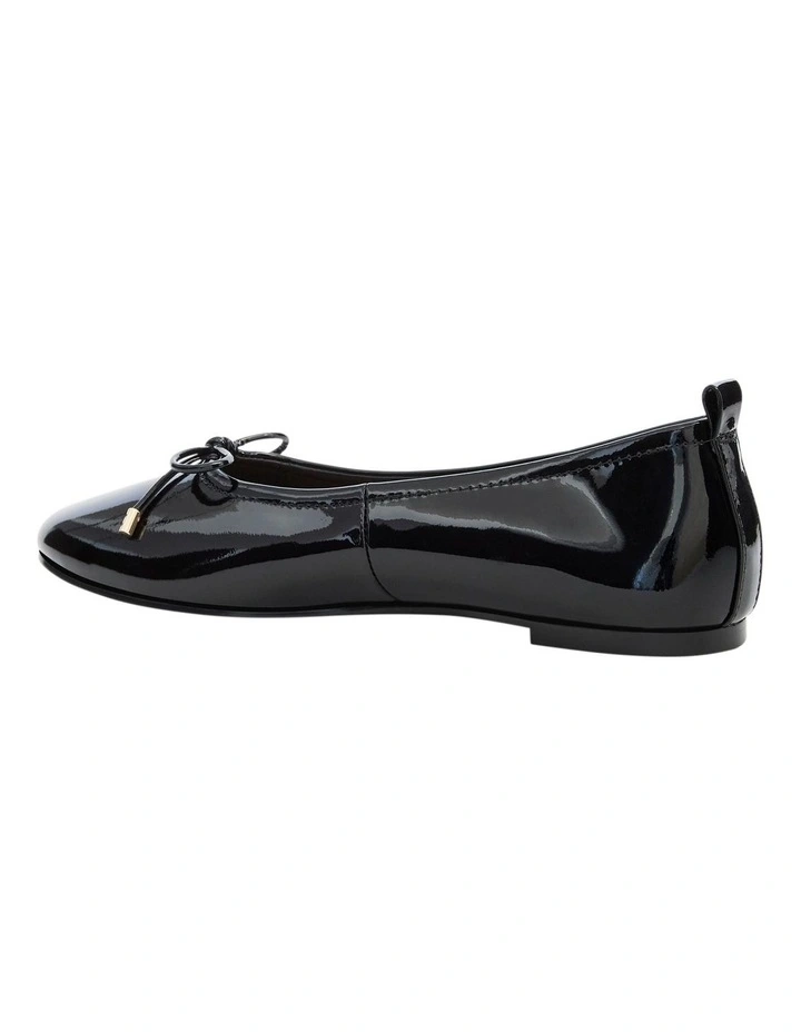 Tatiana Ballet Flats in Black Patent Leather image 3