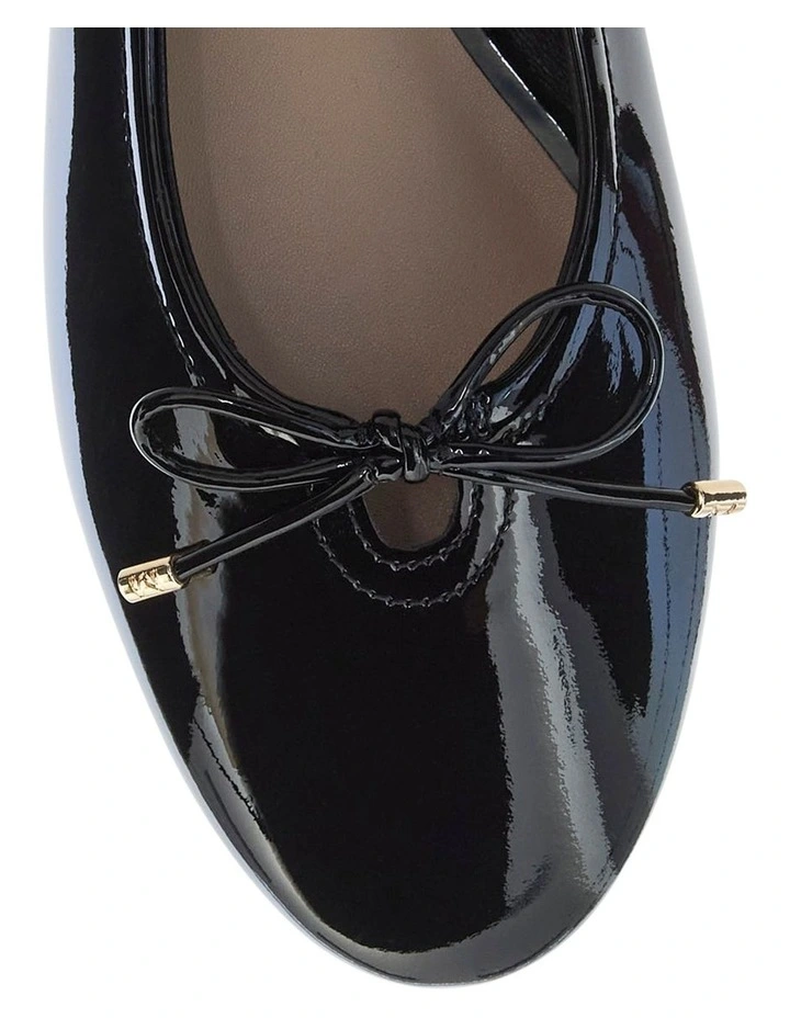 Tatiana Ballet Flats in Black Patent Leather image 4