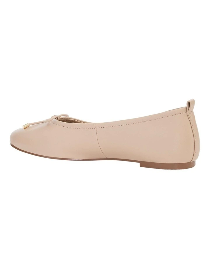 Tatiana Ballet Flats in Nude Leather image 3