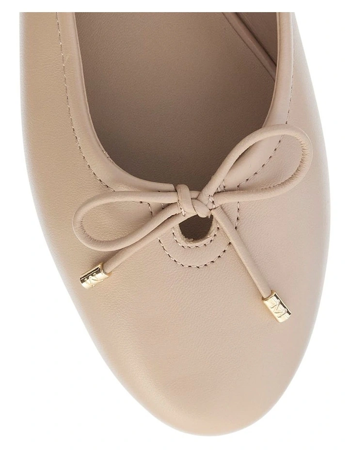 Tatiana Ballet Flats in Nude Leather image 4