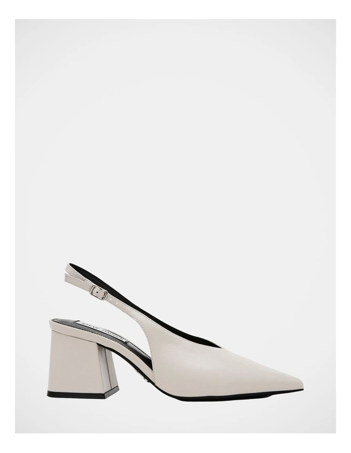 Barge Pointed-Toe Heel in Cream image 1