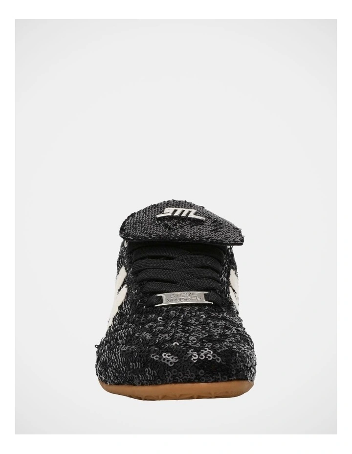 Freekick Sneakers in Black Sequin image 3
