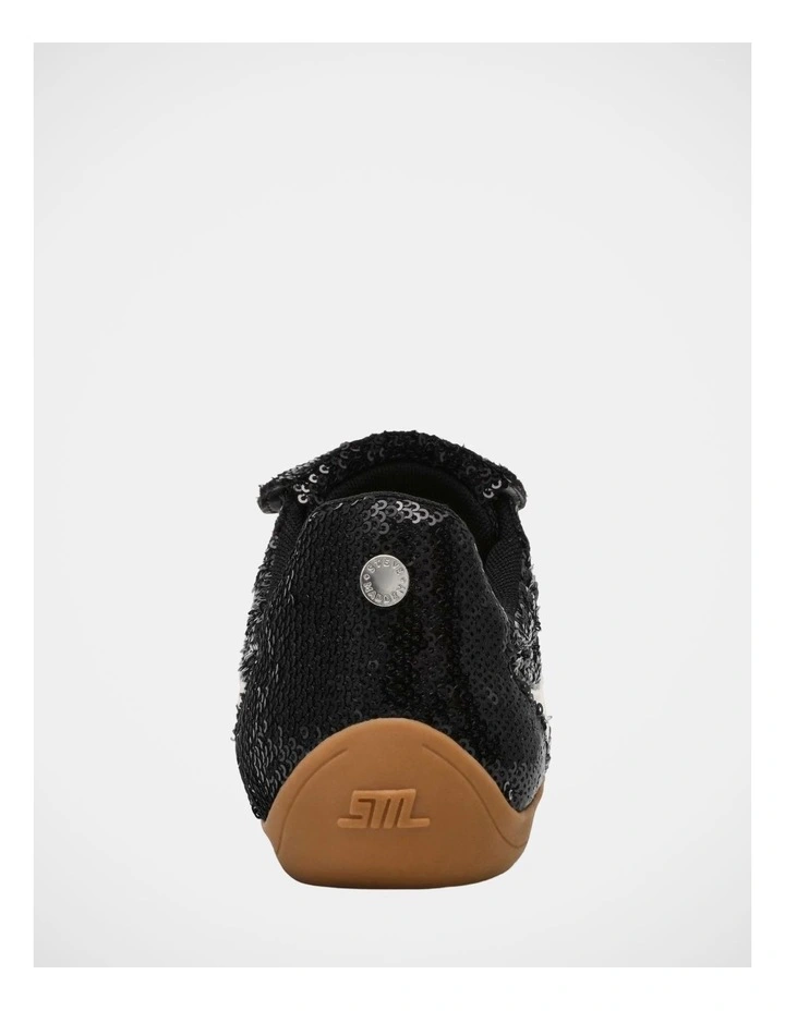 Freekick Sneakers in Black Sequin image 6