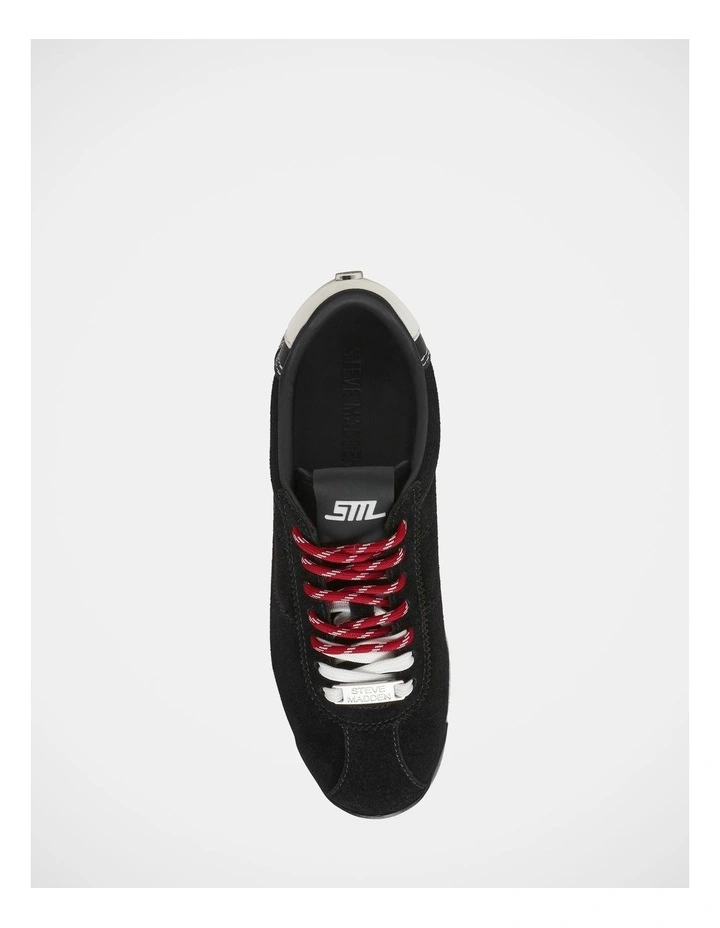 Mirage Sneakers in Black Suede image 4