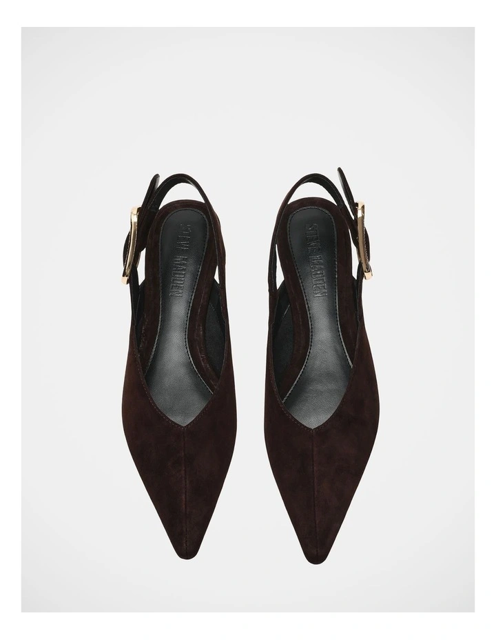 Sianna Flats in Brown Suede image 3