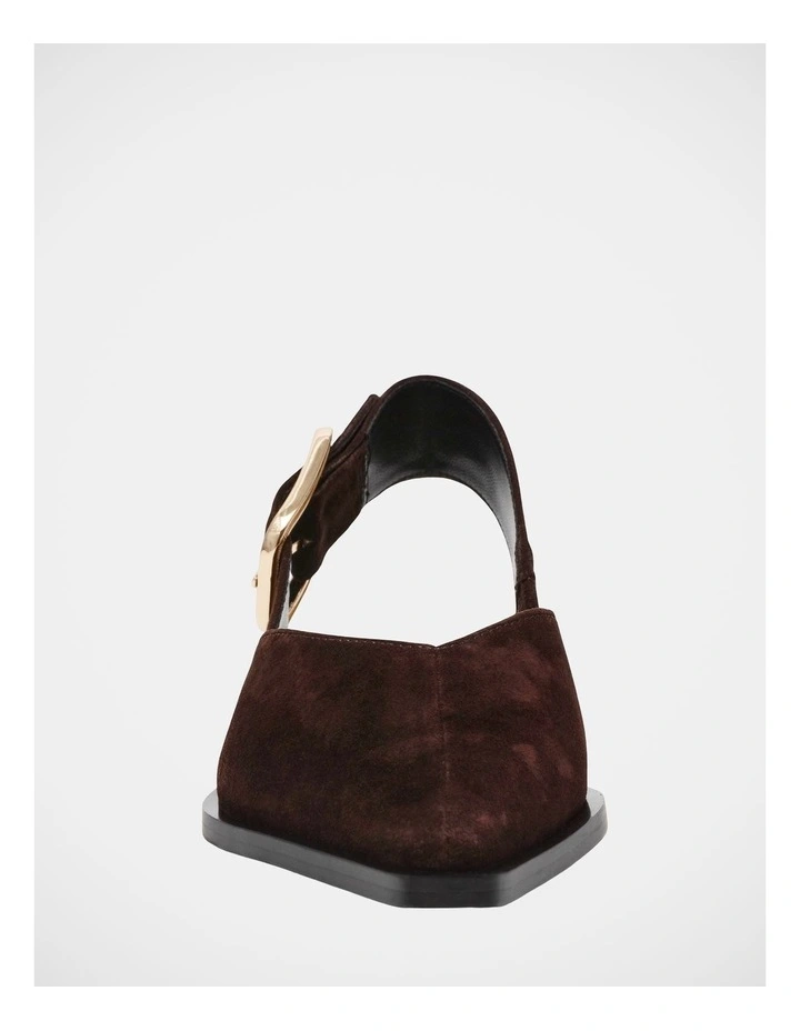 Sianna Flats in Brown Suede image 3
