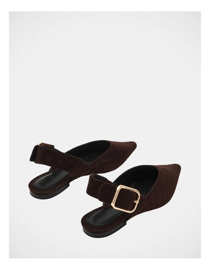 Sianna Flats in Brown Suede image 4