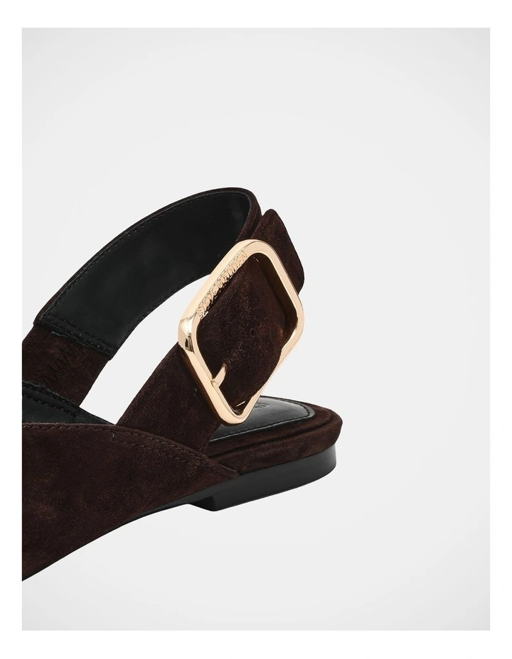 Sianna Flats in Brown Suede image 5