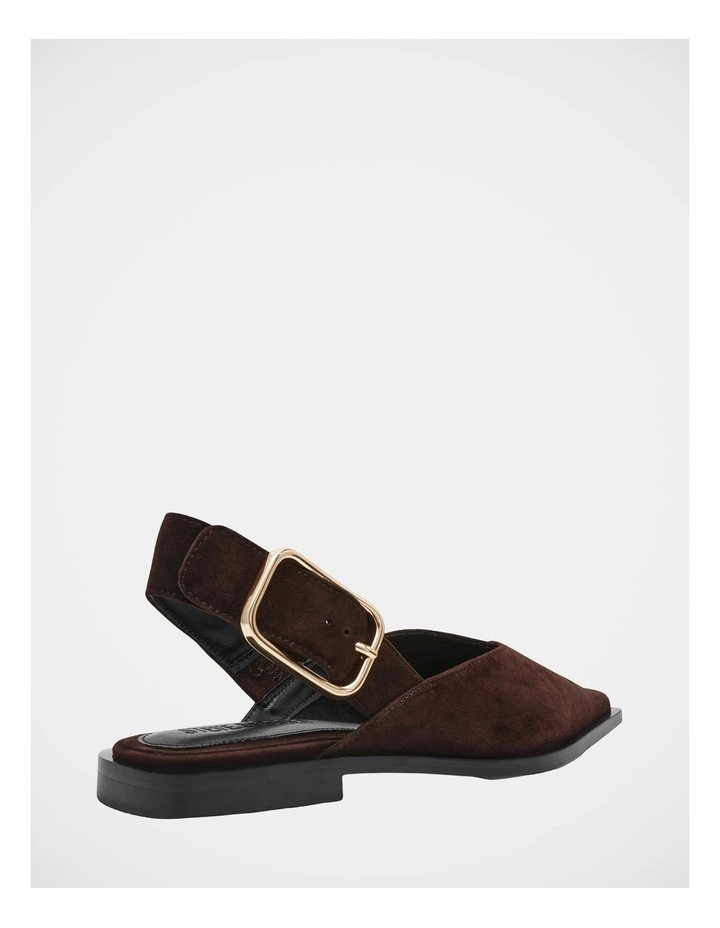 Sianna Flats in Brown Suede image 5