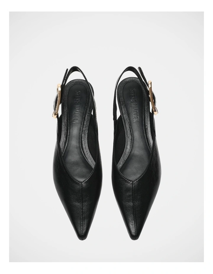 Sianna Flats in Black Leather image 3