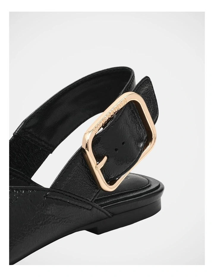 Sianna Flats in Black Leather image 5