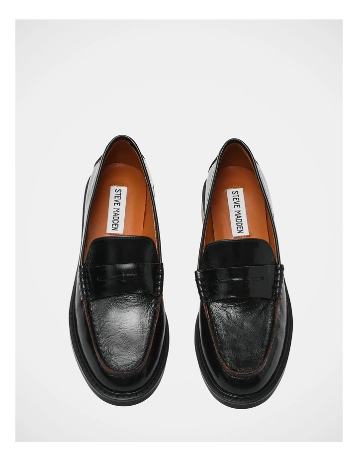 Adison Loafers in Black Leather image 3