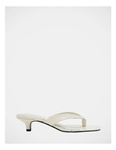 Tracie Dress Heels in White Croc