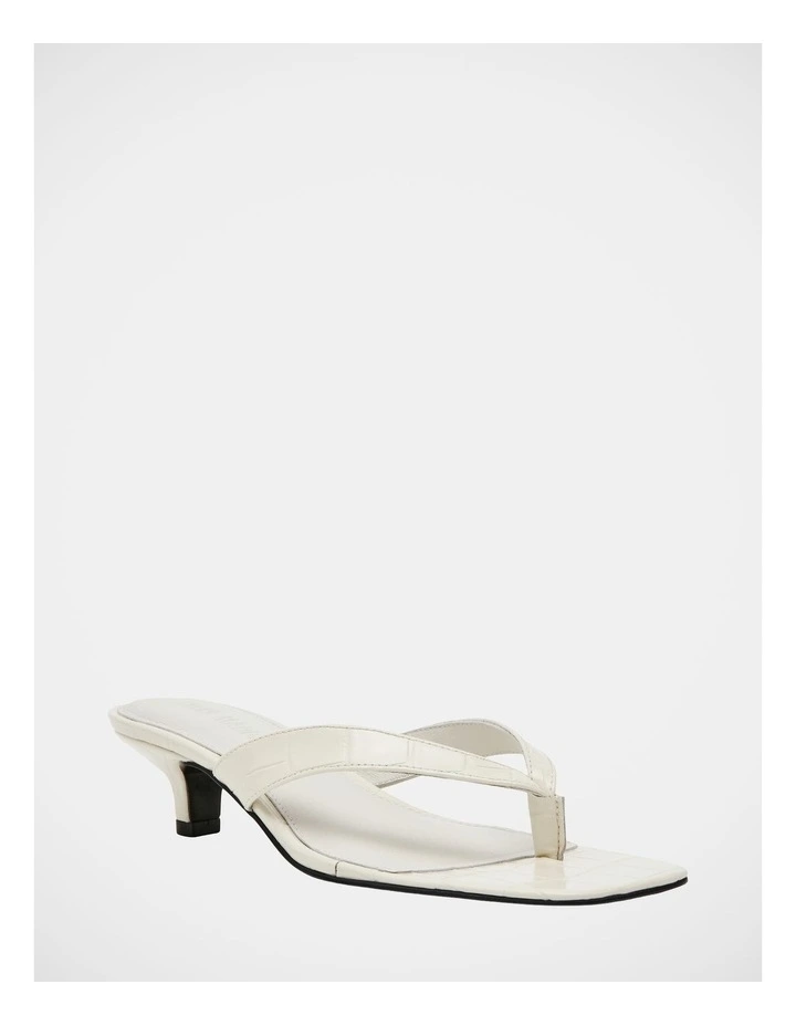 Tracie Dress Heels in White Croc image 2