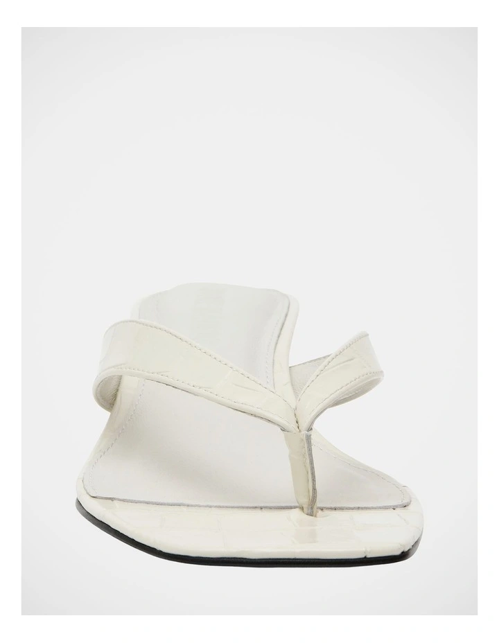 Tracie Dress Heels in White Croc image 3