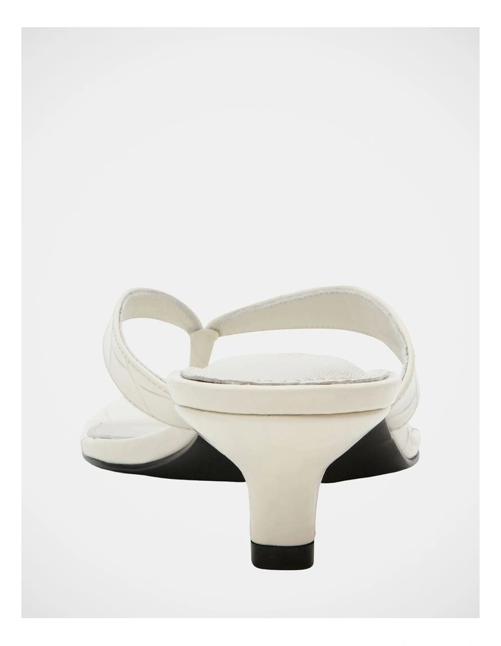 Tracie Dress Heels in White Croc image 6