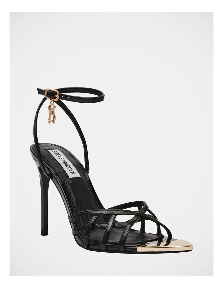 Peepshow Dress Heels in Black Patent image 2