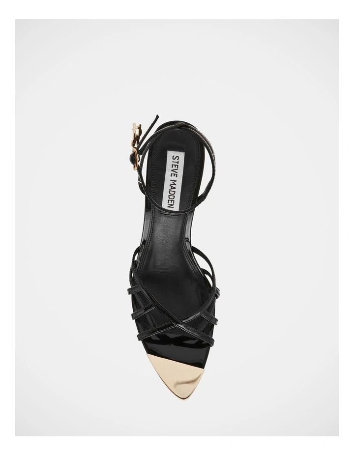 Peepshow Dress Heels in Black Patent image 4