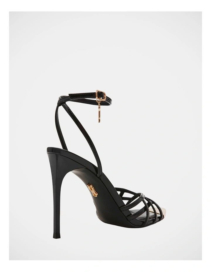 Peepshow Dress Heels in Black Patent image 5