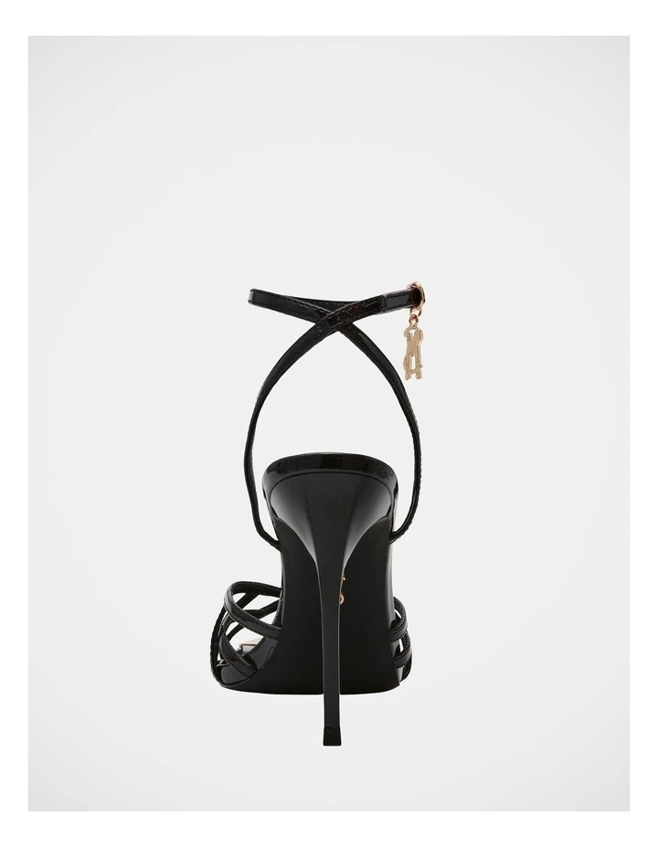 Peepshow Dress Heels in Black Patent image 6