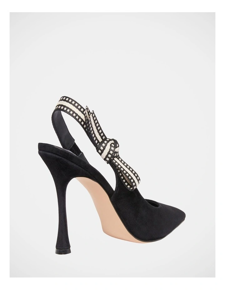 Bri Dress Heels in Black Suede image 5